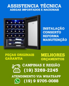Assistência Técnica Adega Campinas - (19) 9 9705-0088 Whatsapp