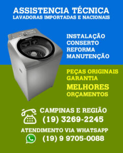 Assistência Técnica Máquina de Lavar Campinas - (19) 9 9705-0088 Whatsapp