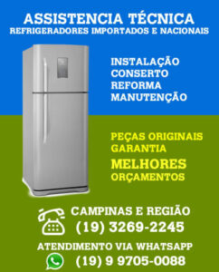 Assistência Técnica Refrigerador Campinas - (19) 9 9705-0088 Whatsapp