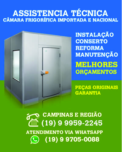 Assistência Técnica Câmara Frigorífica Campinas - (19) 9 9705-0088 Whatsapp