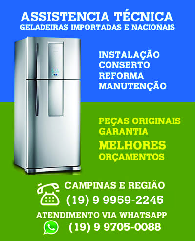 Assistência Técnica Geladeira Campinas - (19) 9 9705-0088 Whatsapp