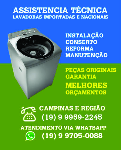 Assistência Técnica Máquina de Lavar Campinas - (19) 9 9705-0088 Whatsapp